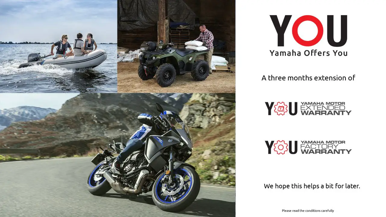 Genuine Yamaha 4 year extended warranty motorcycles*YES 